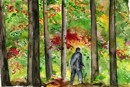 Click painting to link to Heron Dance web page